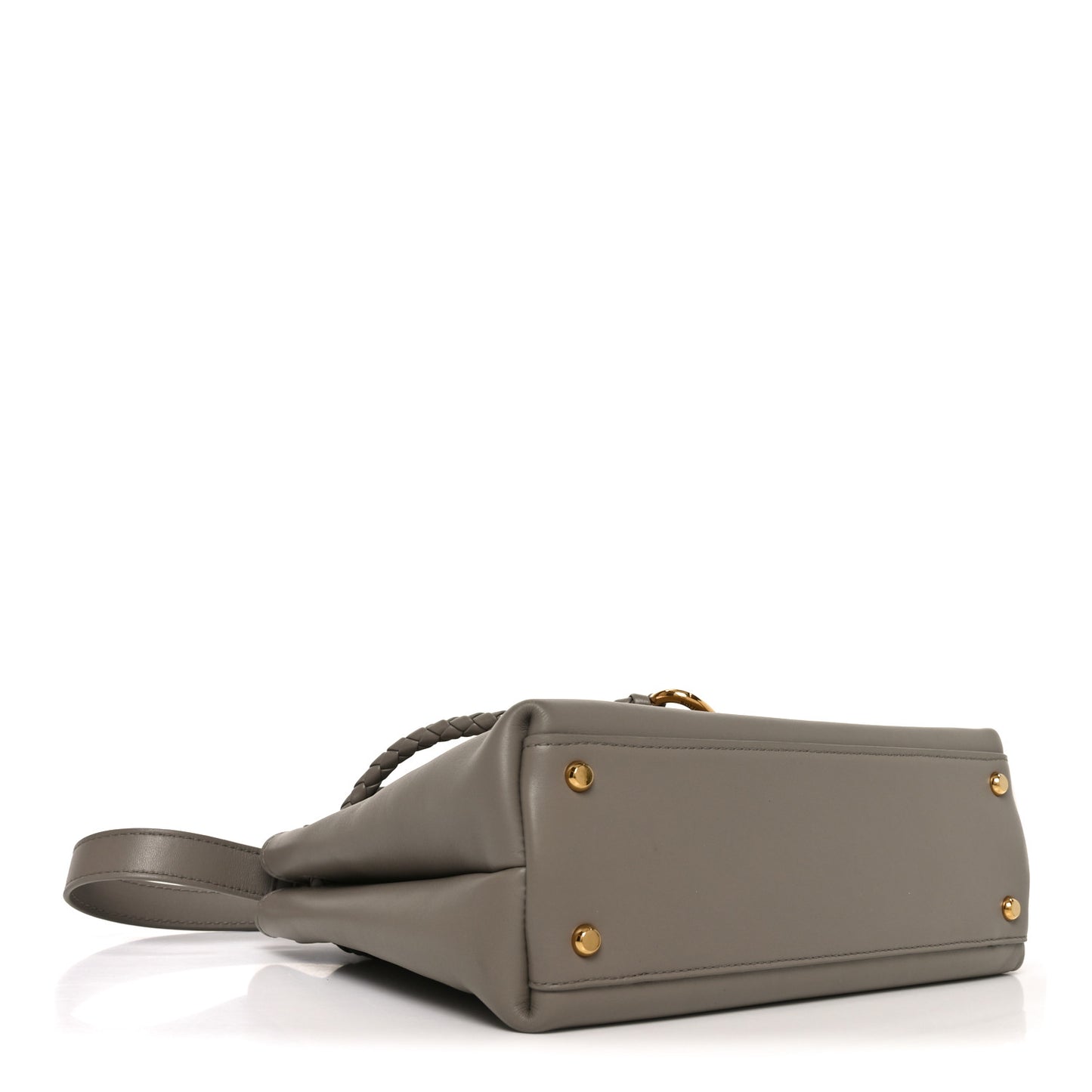 Silky Calfskin Small Ciao Ciao Limestone