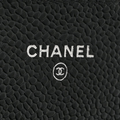 Chanel Caviar Quilted Large Gusset Flap Wallet Black 6 of 10