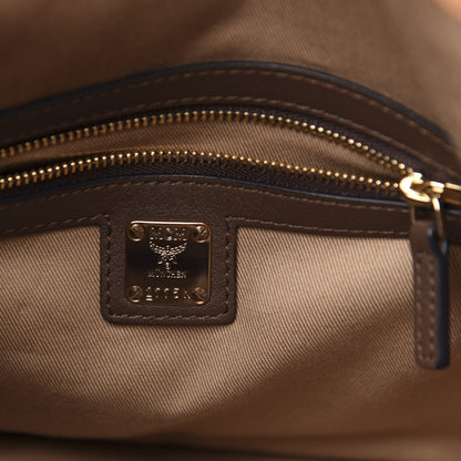 MCM Calfskin Ottomar Monogram Small Essential Bucket Chestnut 7 of 11