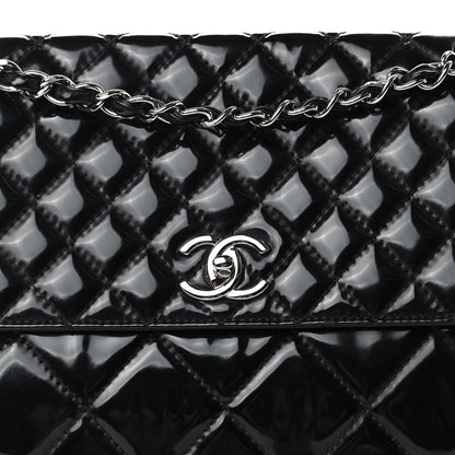 Chanel Vinyl Quilted In the Business Flap Bag Black 10 of 10