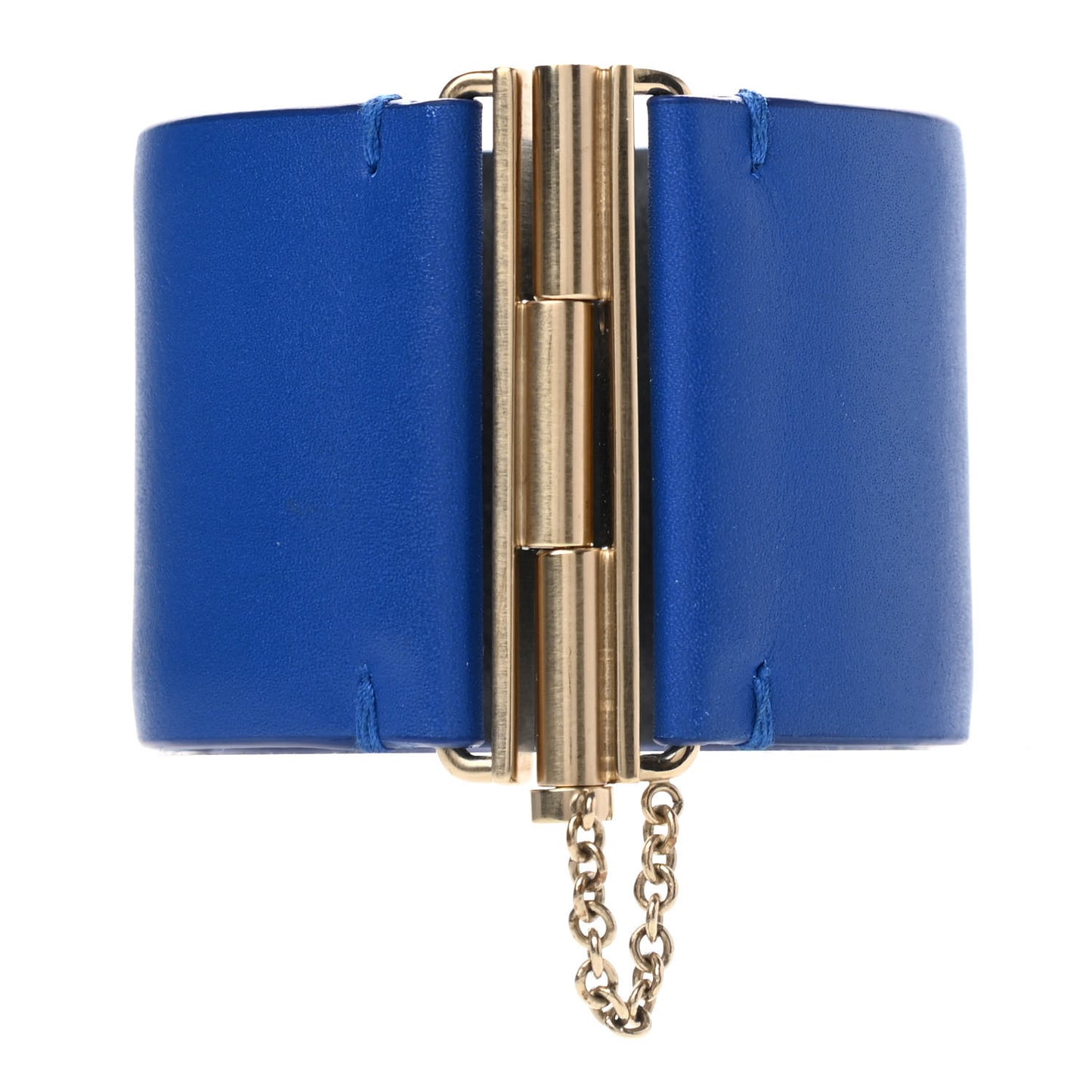 Calfskin CC Wide Cuff S Blue