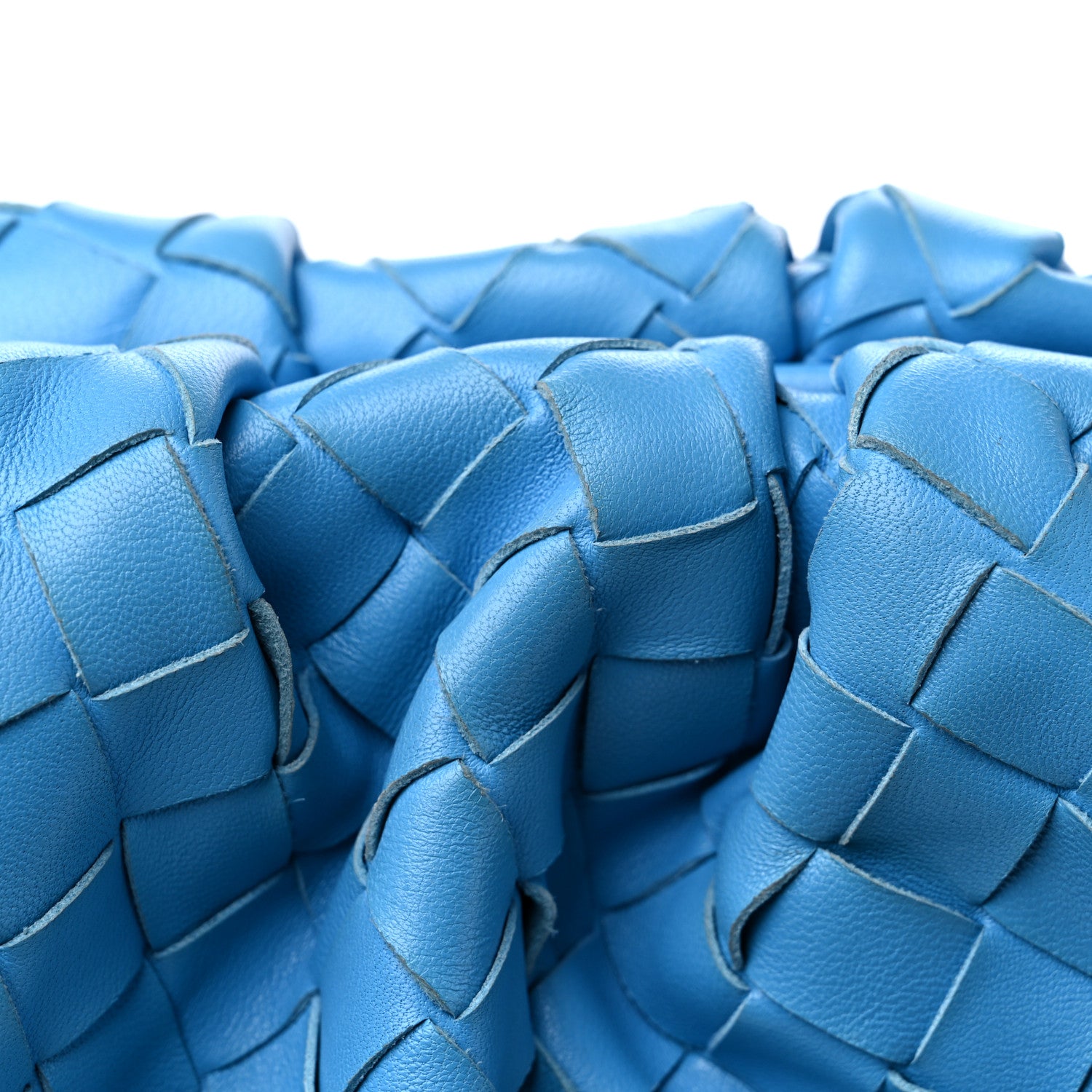 Bottega Veneta Nappa Maxi Intrecciato The Pouch Oversized Clutch Swimming Pool 12 of 12