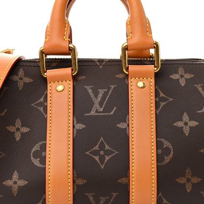 Louis Vuitton Calfskin Monogram Keepall Bandouliere 25 8 of 12