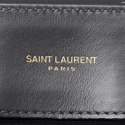 Saint Laurent Calfskin Y Quilted Monogram Medium Loulou Chain Satchel Asphalt 6 of 10