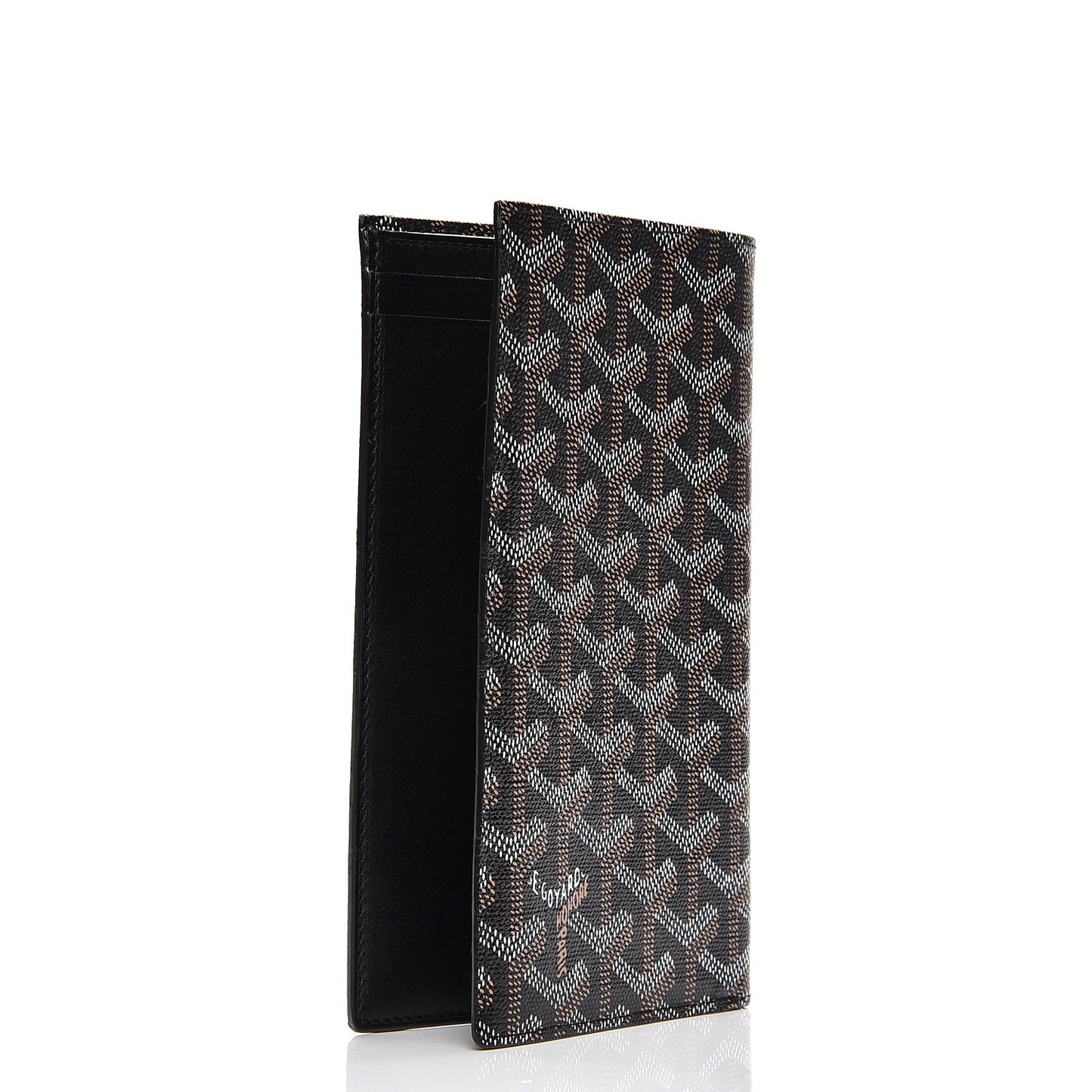 Goyardine Long Bi-Fold Wallet Black