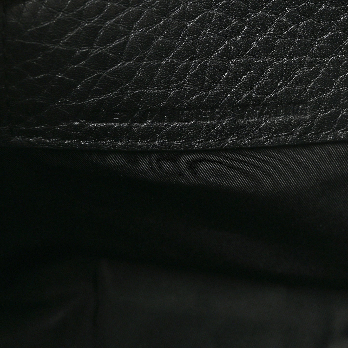 Pebbled Lambskin Rocco Black Pale Gold Hardware
