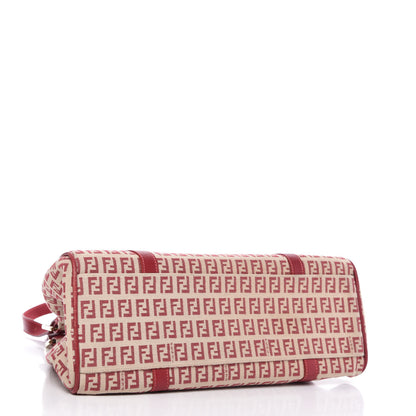 Fendi Zucchino Shoulder Bag Red 4 of 9