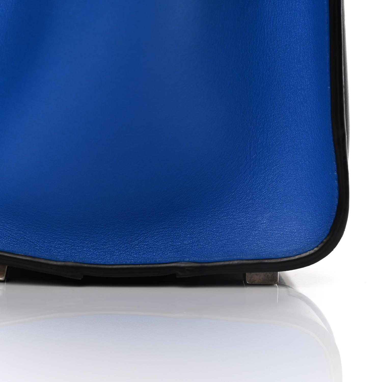 Celine Canvas Smooth Calfskin Nano Tri-Color Luggage Natural Blue 18 of 19
