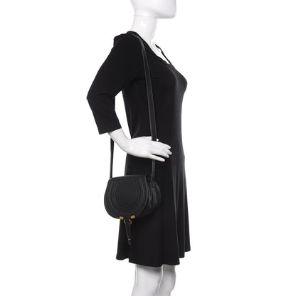Chloe Calfskin Mini Marcie Round Crossbody Bag Black 2 of 12