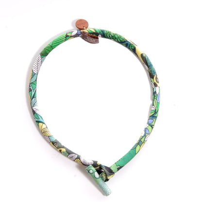 Hermes Silk Collier En Bois Et Soie Petit H Necklace 1 of 6