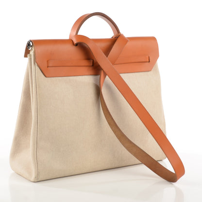 Hermes Toile Vache Hunter Herbag 39 MM Natural 14 of 21