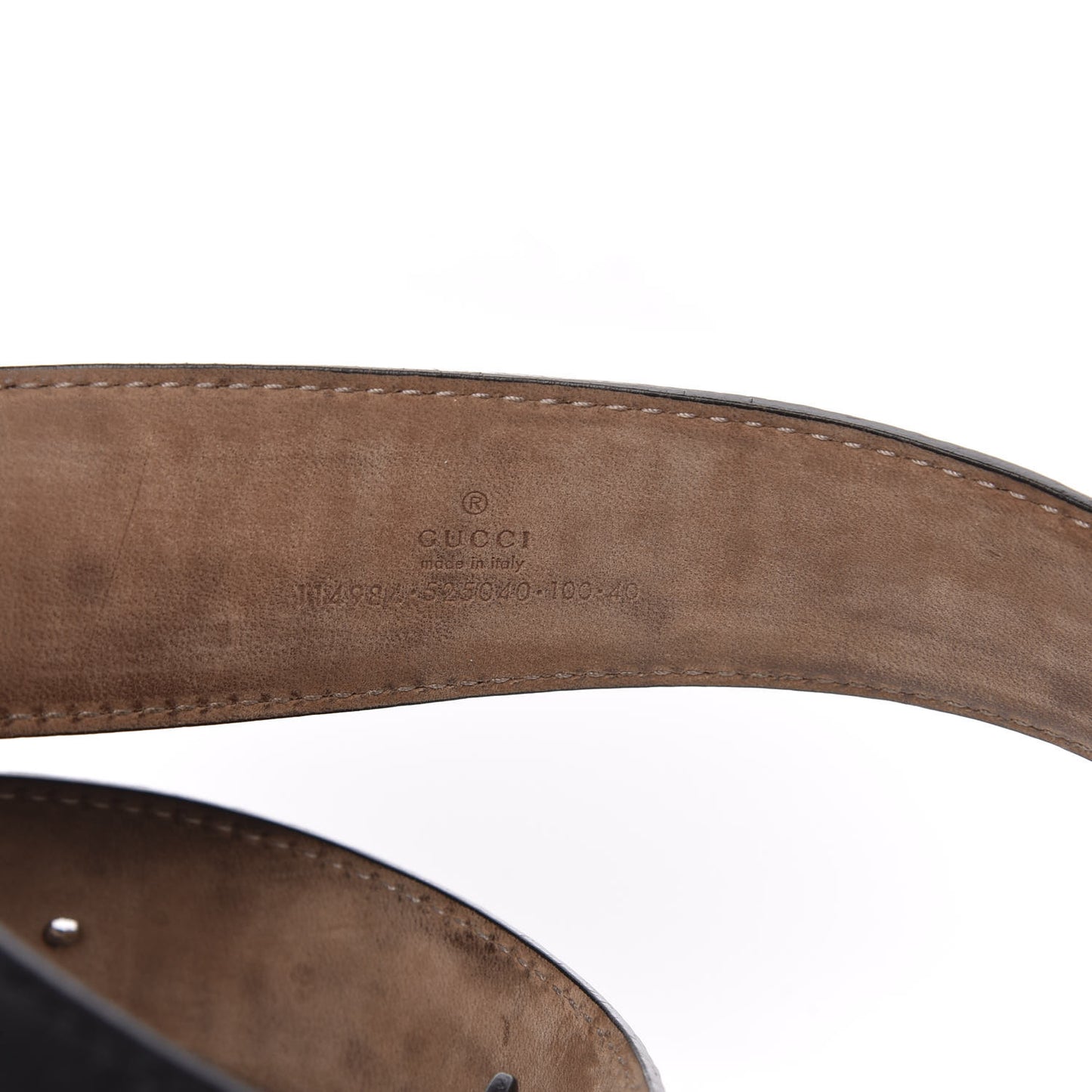 Guccissima Interlocking G Belt 100 40 Black