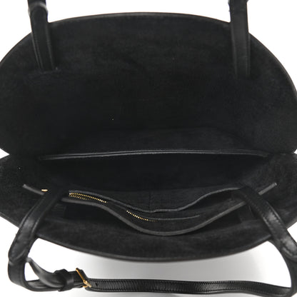 Celine Natural Calfskin Curved Shoulder Bag Black 5 of 11