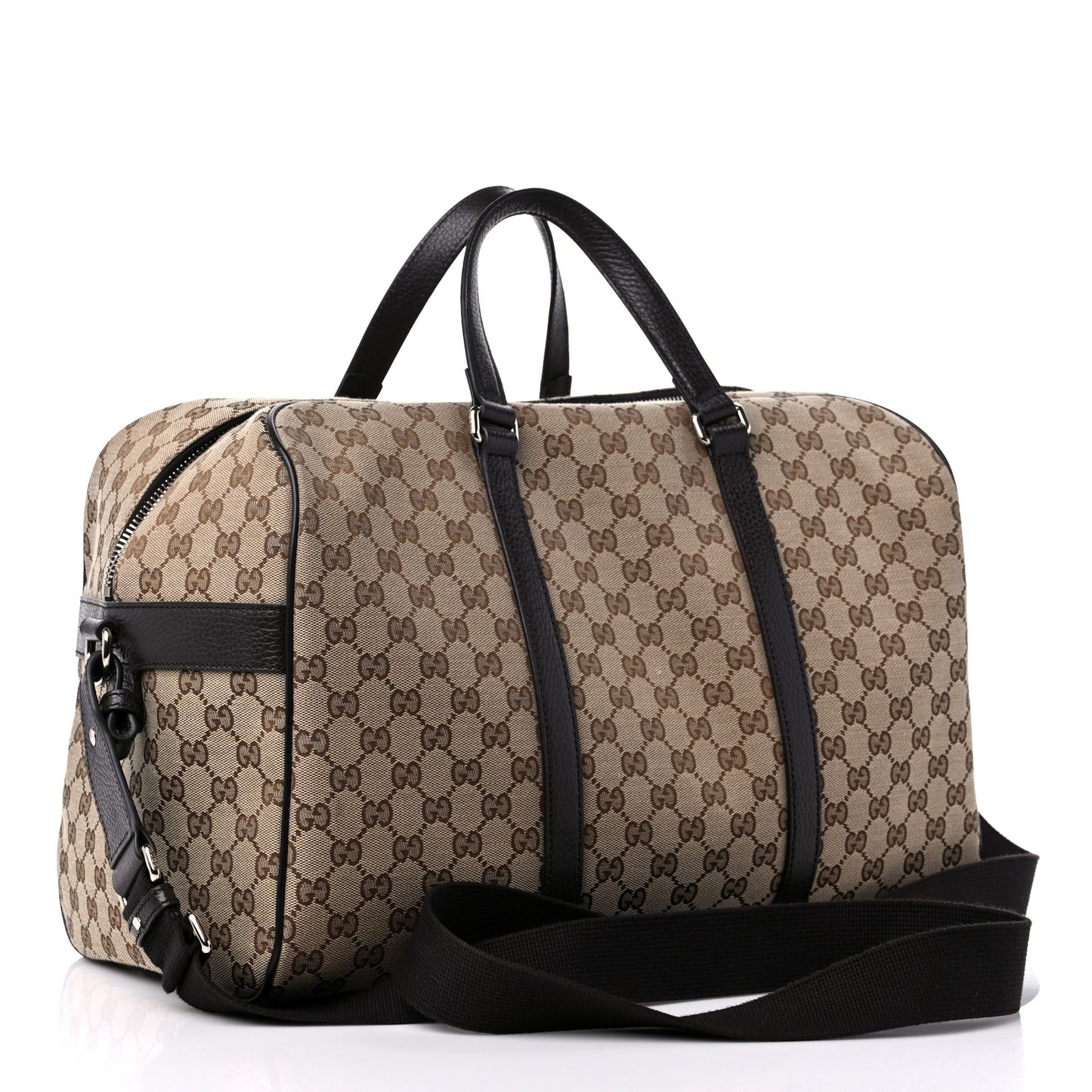 Monogram Dollar Calfskin Boston Duffle Bag Beige Ebony Testa di Moro Marrone Scuro