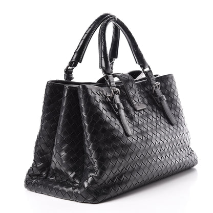 Bottega Veneta Light Calf Intrecciato Small Roma Black 3 of 12