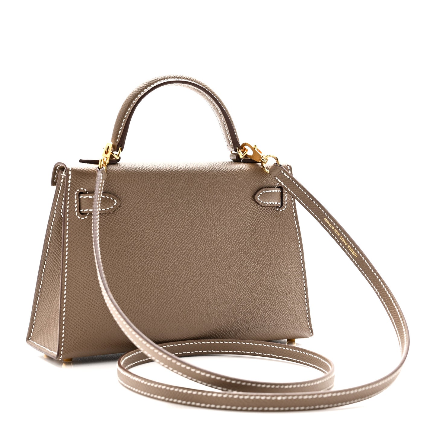 Epsom Mini Kelly Sellier 20 Etoupe