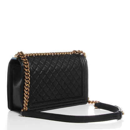 Chanel Caviar Quilted New Medium Boy Flap Black 3 of 9