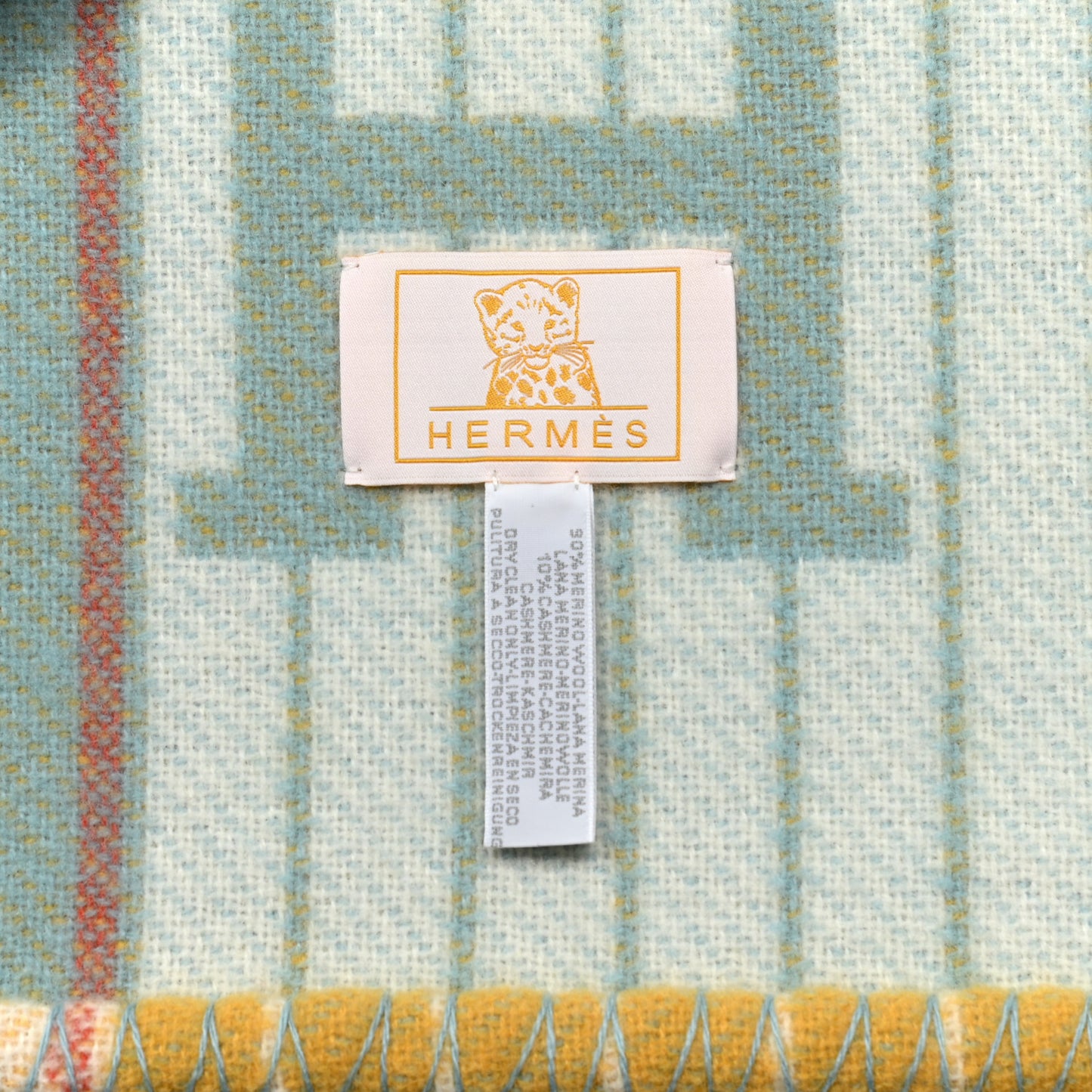 Wool Cashmere Avalon Passe-Passe Blanket Miel