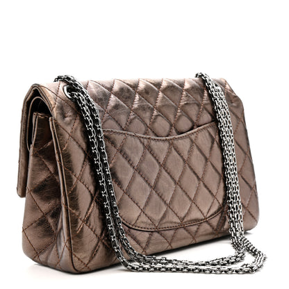 Chanel Metallic Aged Calfskin Quilted 2.55 Reissue 226 Flap Bronze 3 of 11