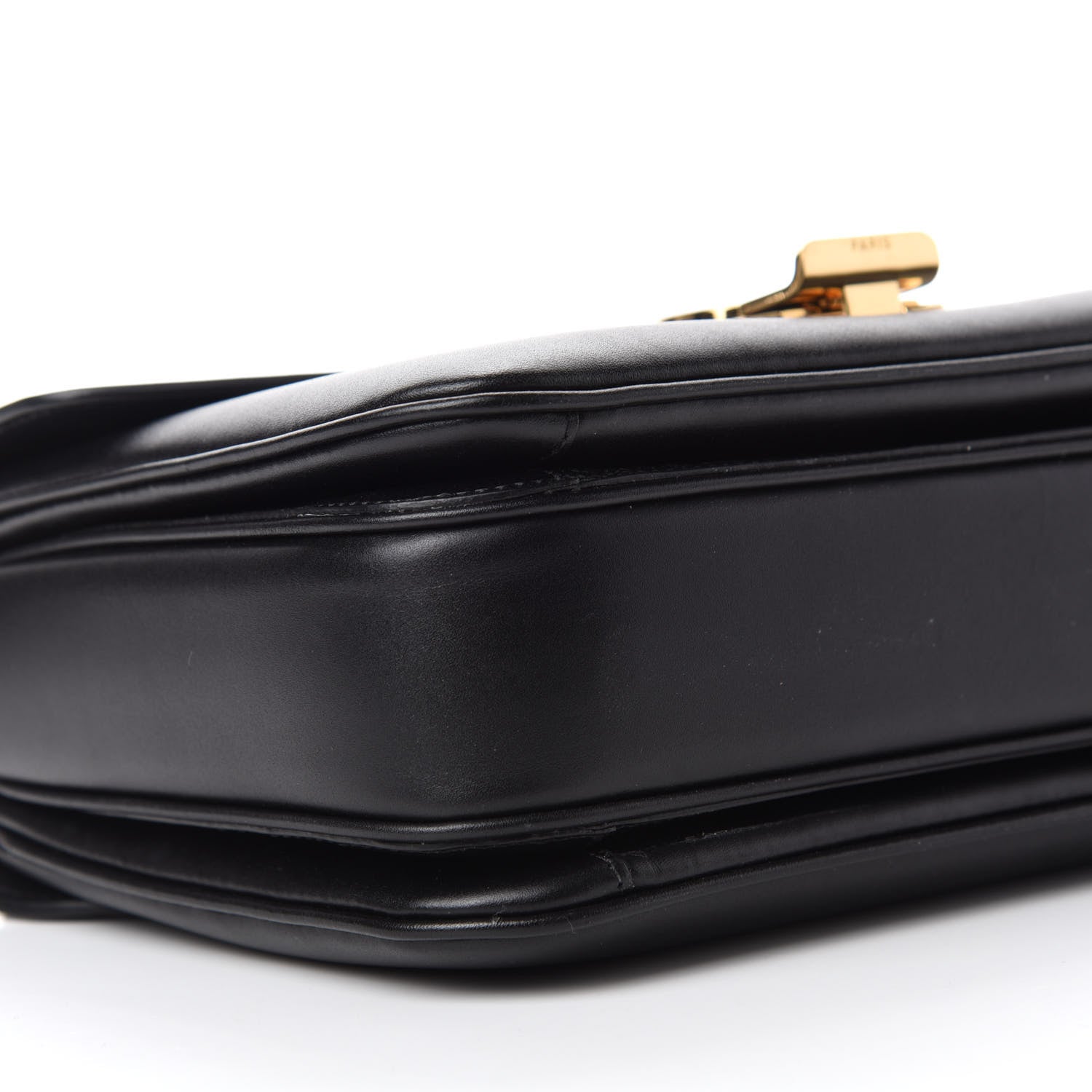 Celine Shiny Calfskin Medium C Bag Black 6 of 11