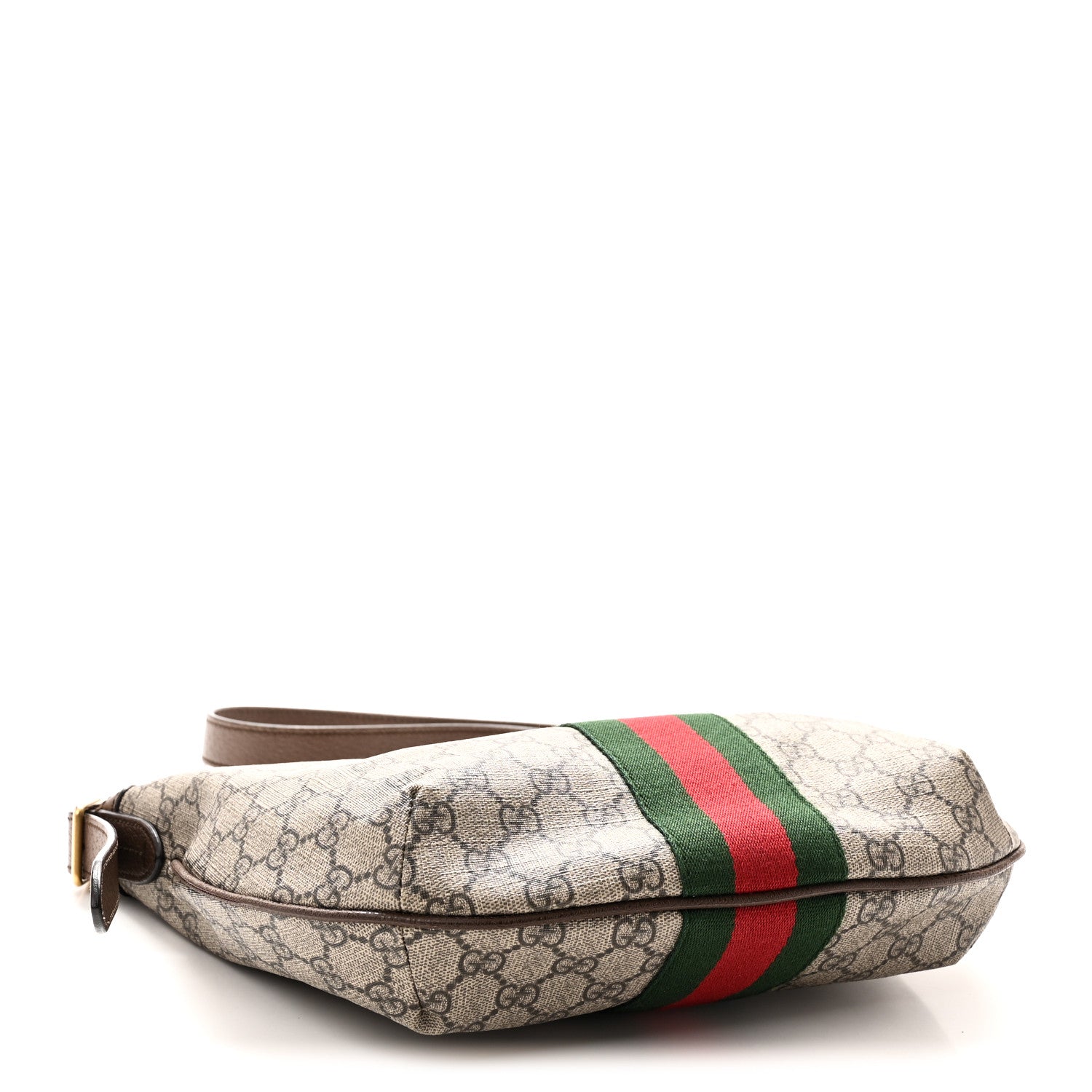 Gucci GG Supreme Monogram Web Small Ophidia Half Moon Hobo Brown 4 of 10
