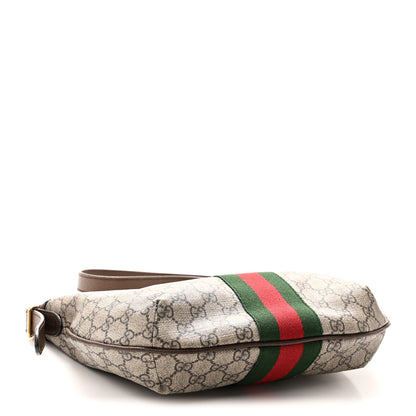 Gucci GG Supreme Monogram Web Small Ophidia Half Moon Hobo Brown 4 of 10