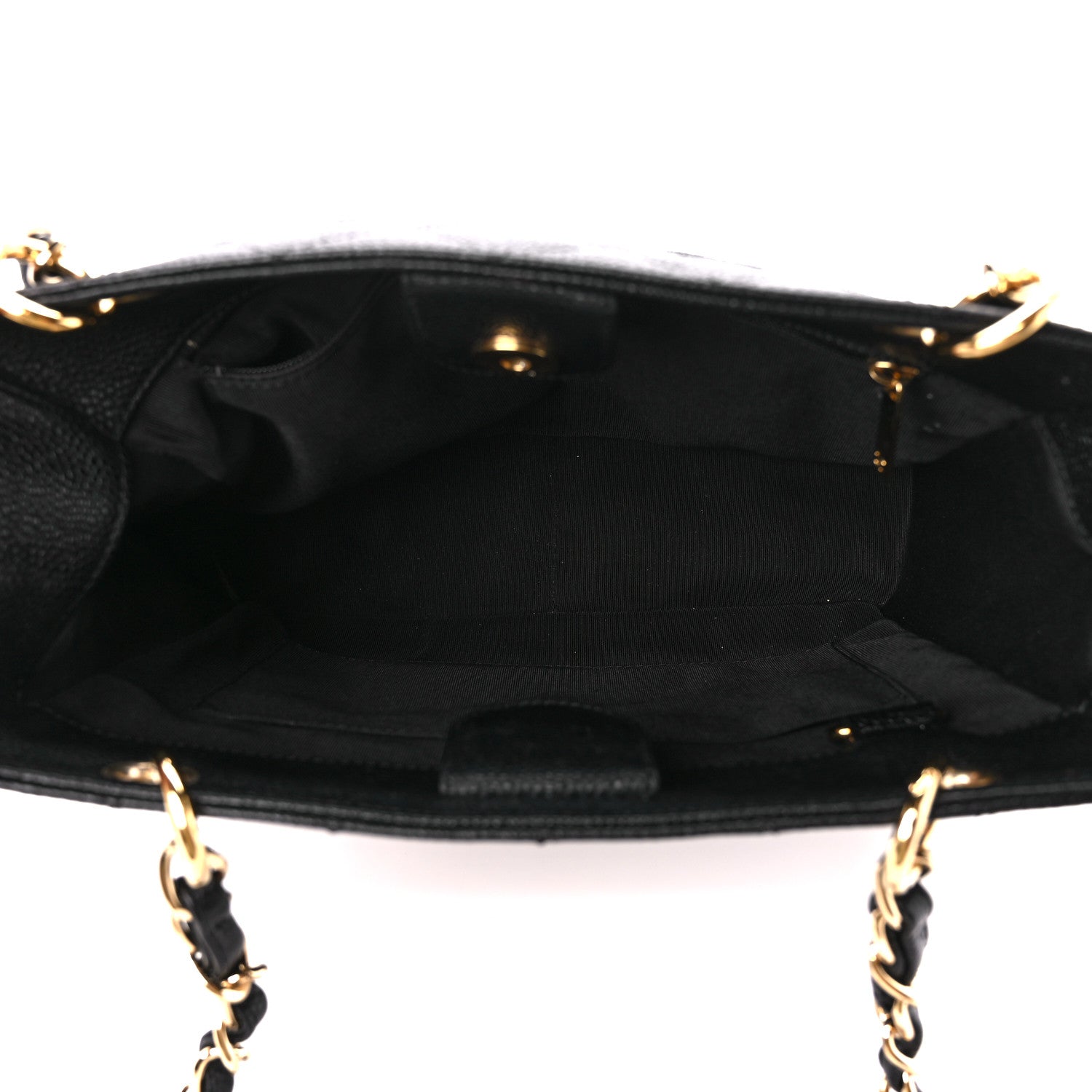 Chanel Caviar Quilted Petit Shopping Tote PST Black 5 of 12