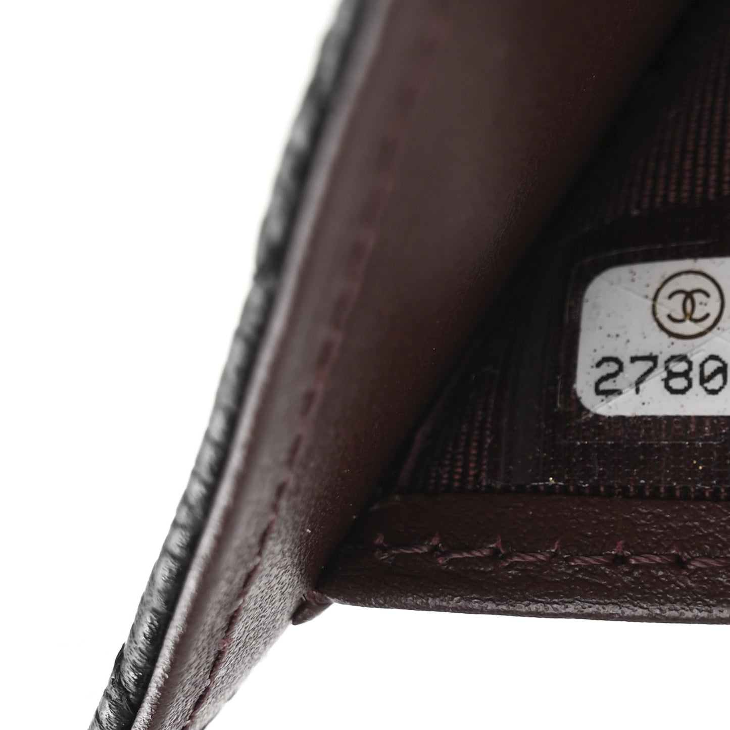 Caviar Quilted Compact Flap Wallet Black