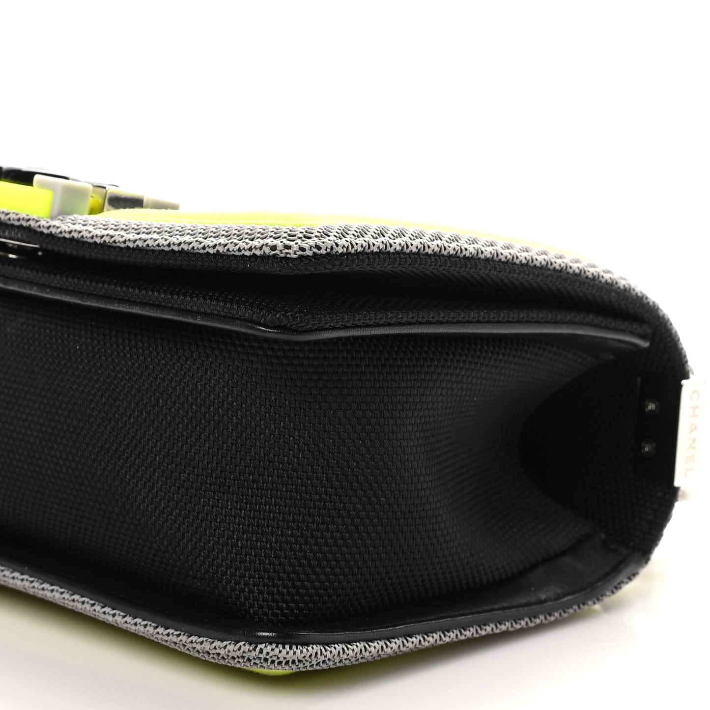 Canvas Quilted Small Fluo Boy Flap Black Grey Yellow