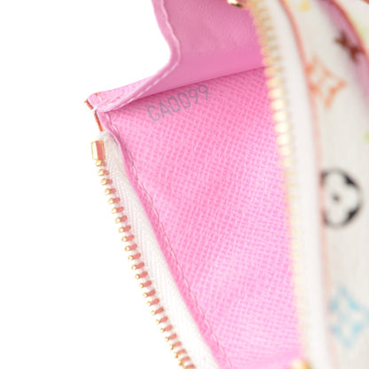 Louis Vuitton Monogram Multicolor Key Pouch White Litchi 7 of 7