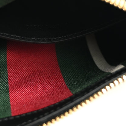 Gucci GG Supreme Monogram Textured Calfskin Small Emblem Shoulder Bag Beige Black 7 of 10