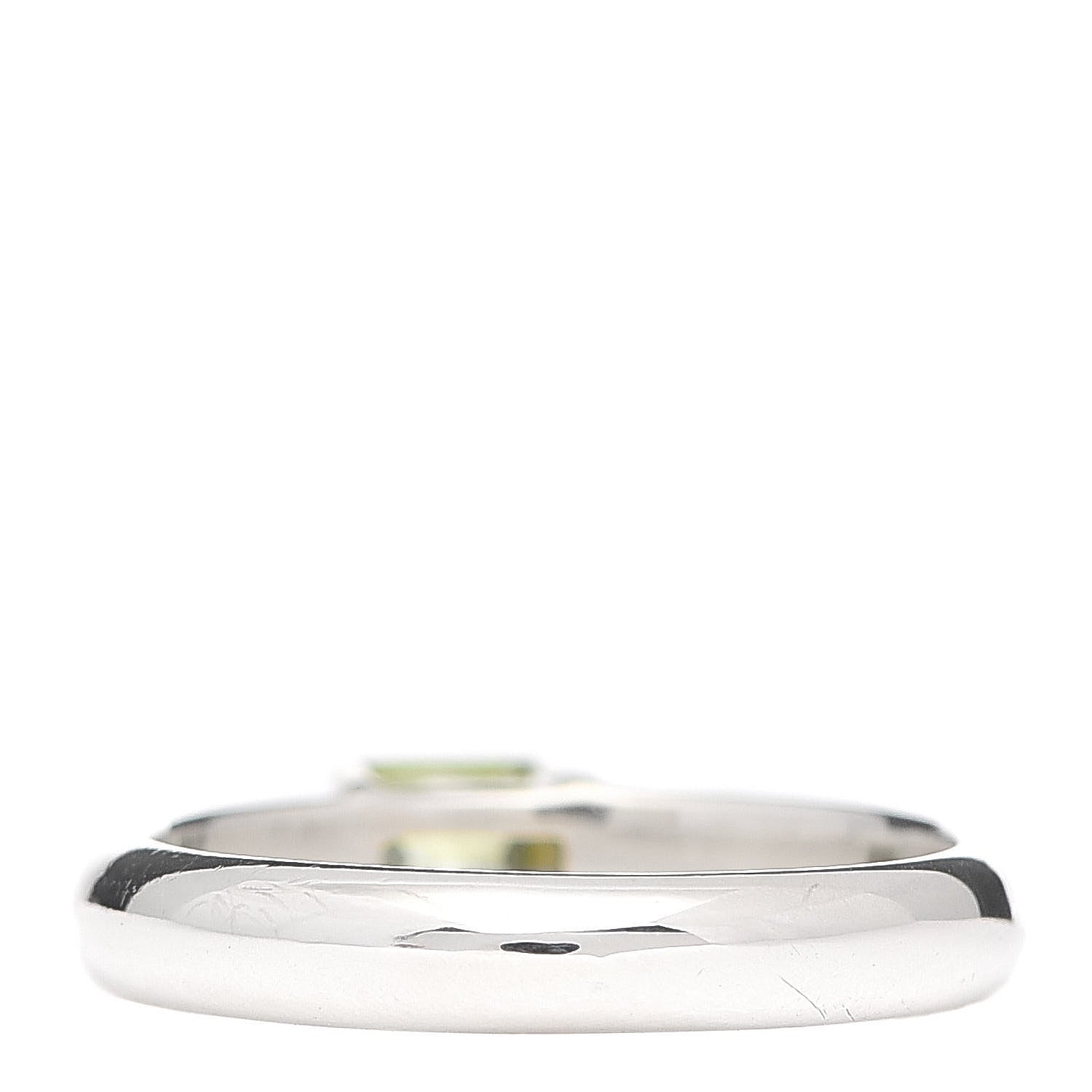 Tiffany Sterling Silver Peridot Stacking Ring 53 6.5 3 of 5