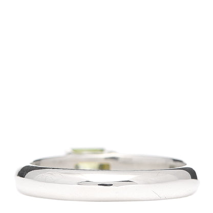 Tiffany Sterling Silver Peridot Stacking Ring 53 6.5 3 of 5