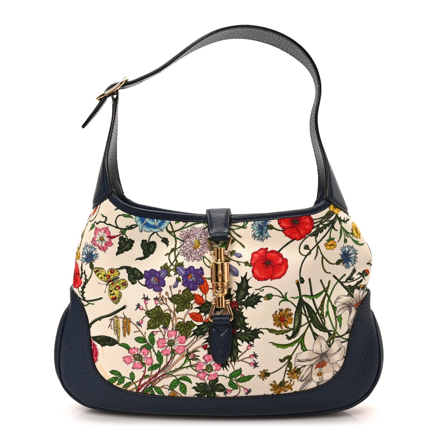 Canvas Flora Medium Jackie Hobo Blue Agata