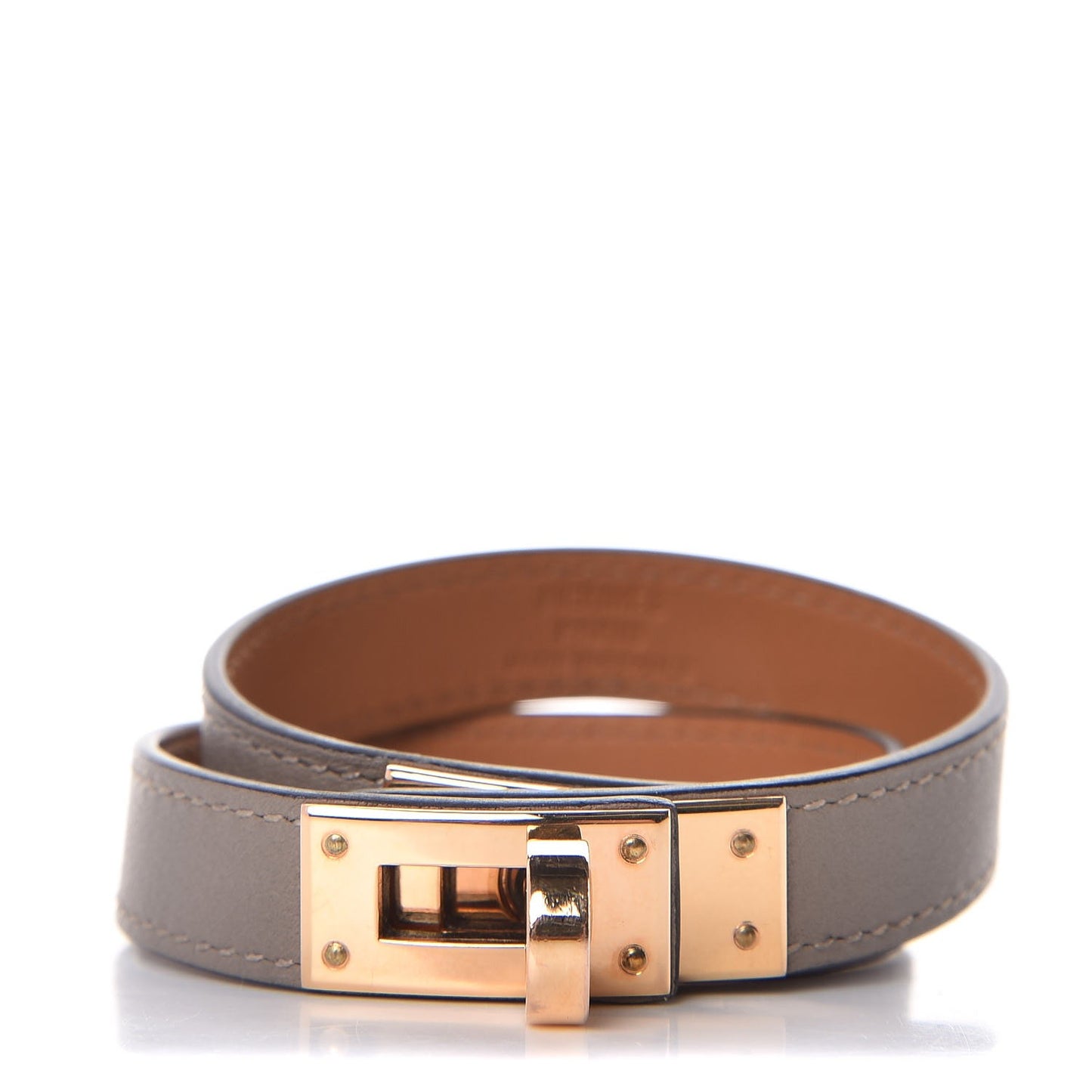 Swift Kelly Double Tour Bracelet T3 Gris Asphalte