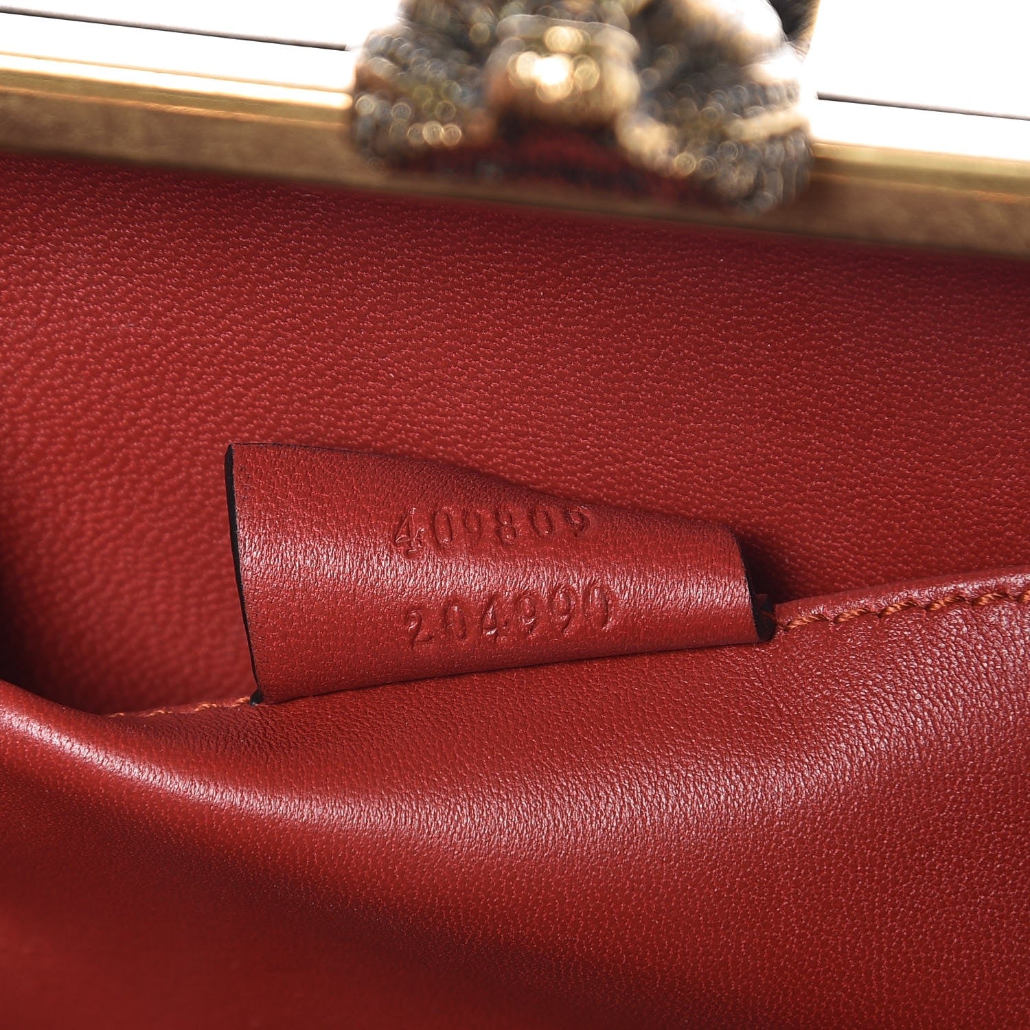 Gucci Linen Herbarium Print Broadway Box Clutch Cherry 9 of 16
