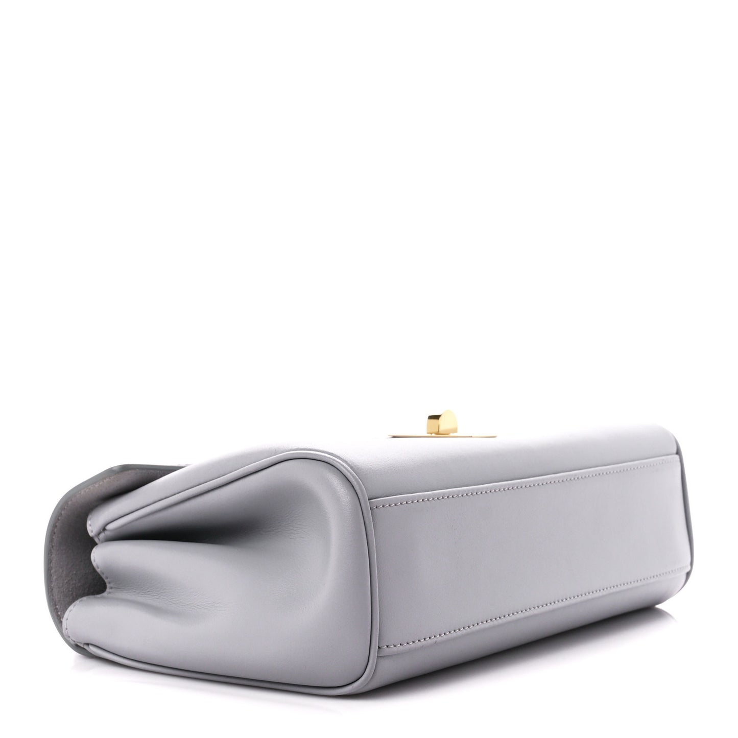 Smooth Calfskin Teen Soft 16 Shoulder Bag Light Grey