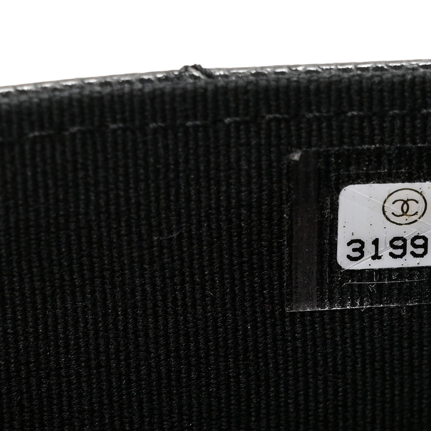 Caviar Quilted Crystal CC Large Gusset Flap Wallet Black