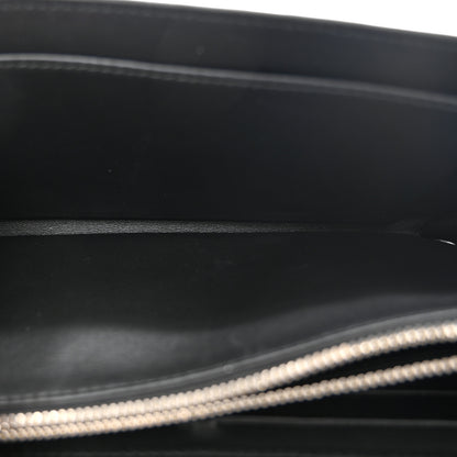 Alexander McQueen Calfskin Crocodile Embossed Skull Wallet on Chain Black 5 of 11