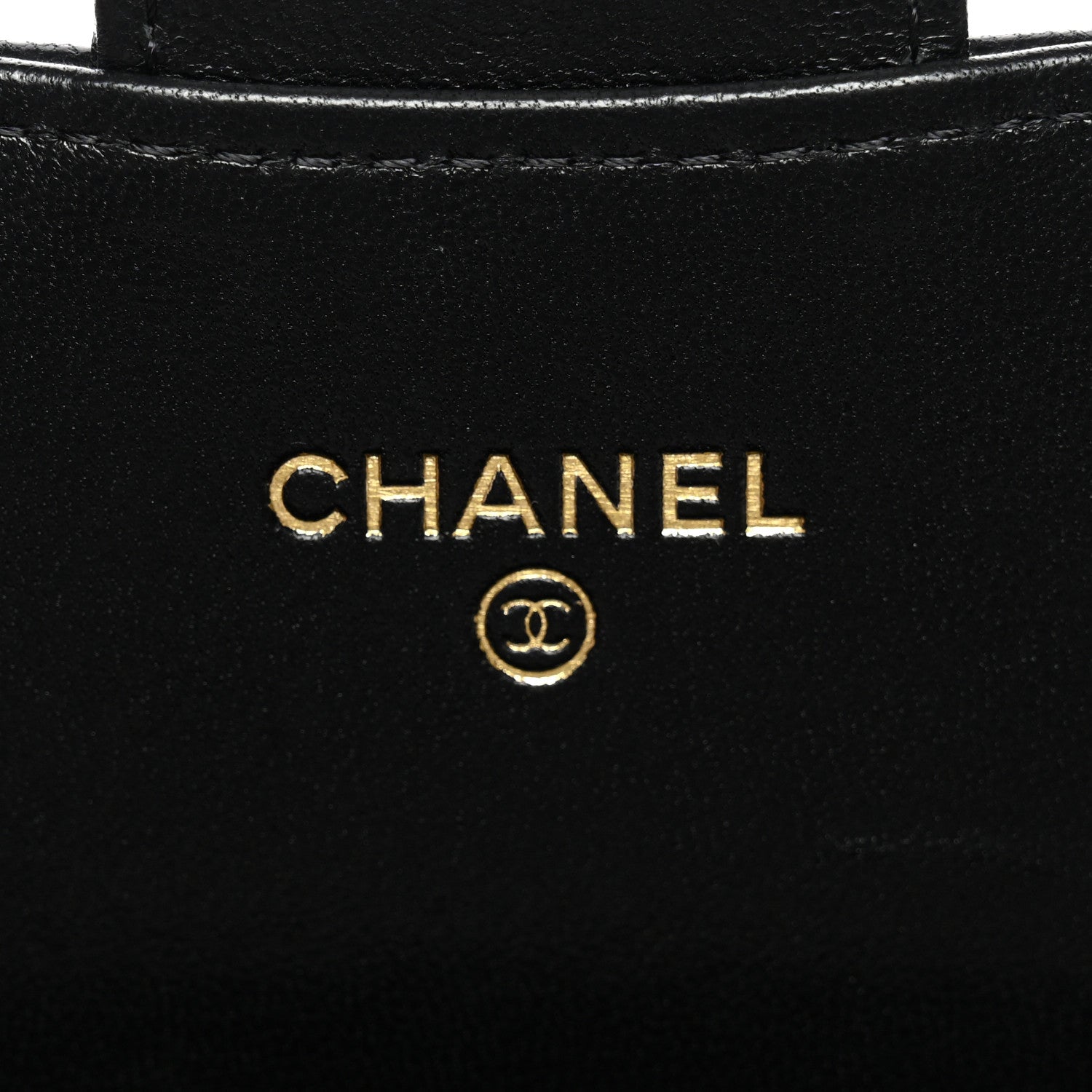 Chanel Lambskin Quilted Large Gusset Flap Wallet Black 6 of 12