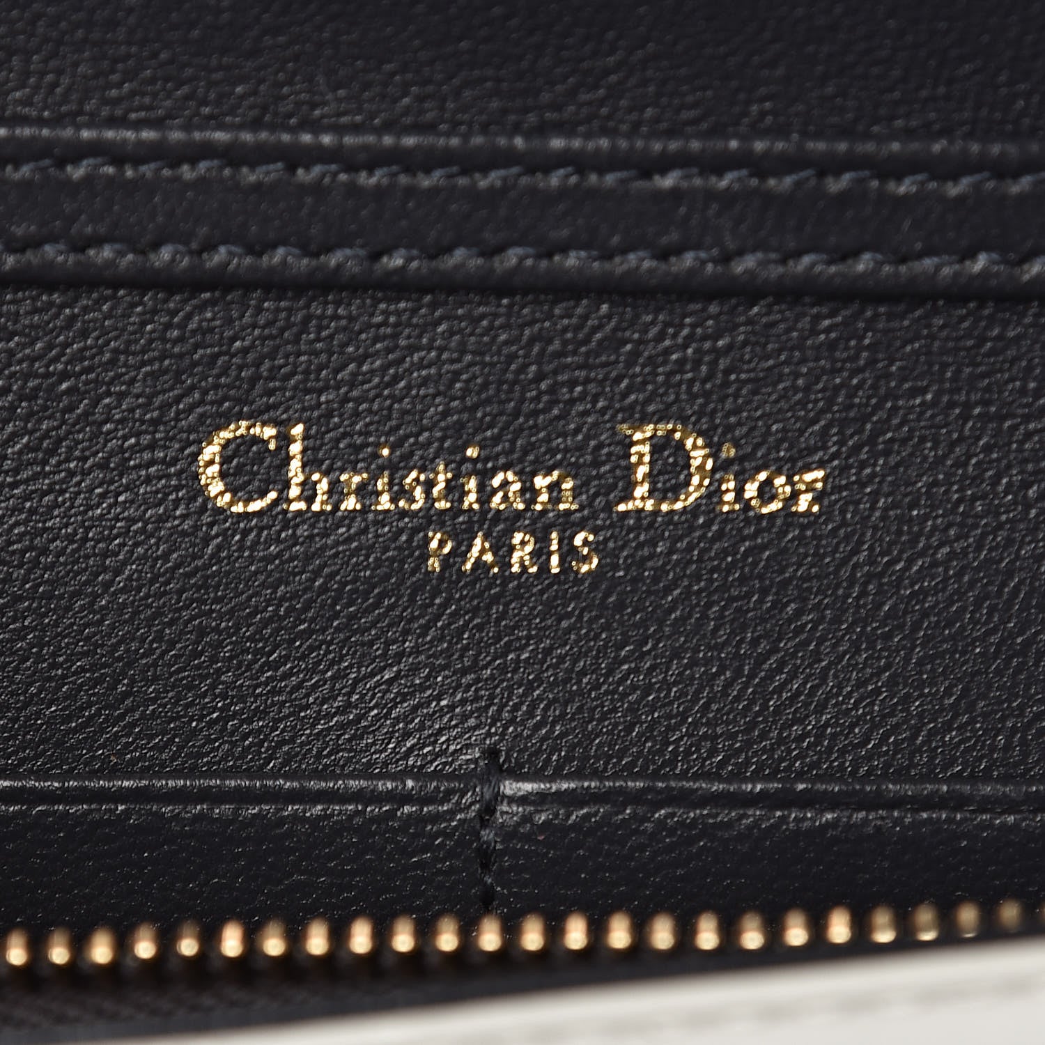 Christian Dior Patent Micro-Cannage Diorama Wallet on Chain Pouch White 6 of 12