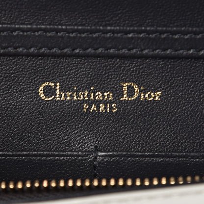 Christian Dior Patent Micro-Cannage Diorama Wallet on Chain Pouch White 6 of 12
