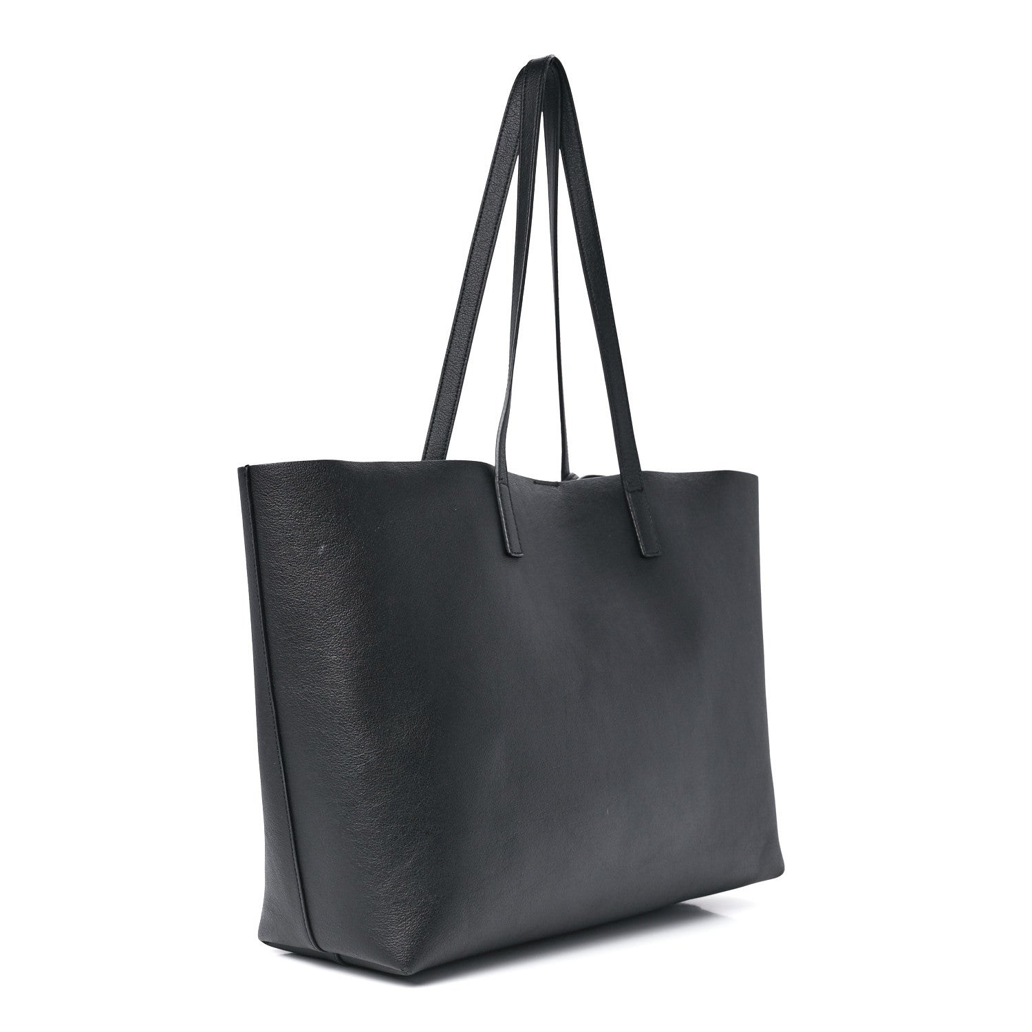Saint Laurent Calfskin Large Shopping Tote Black 3 of 15