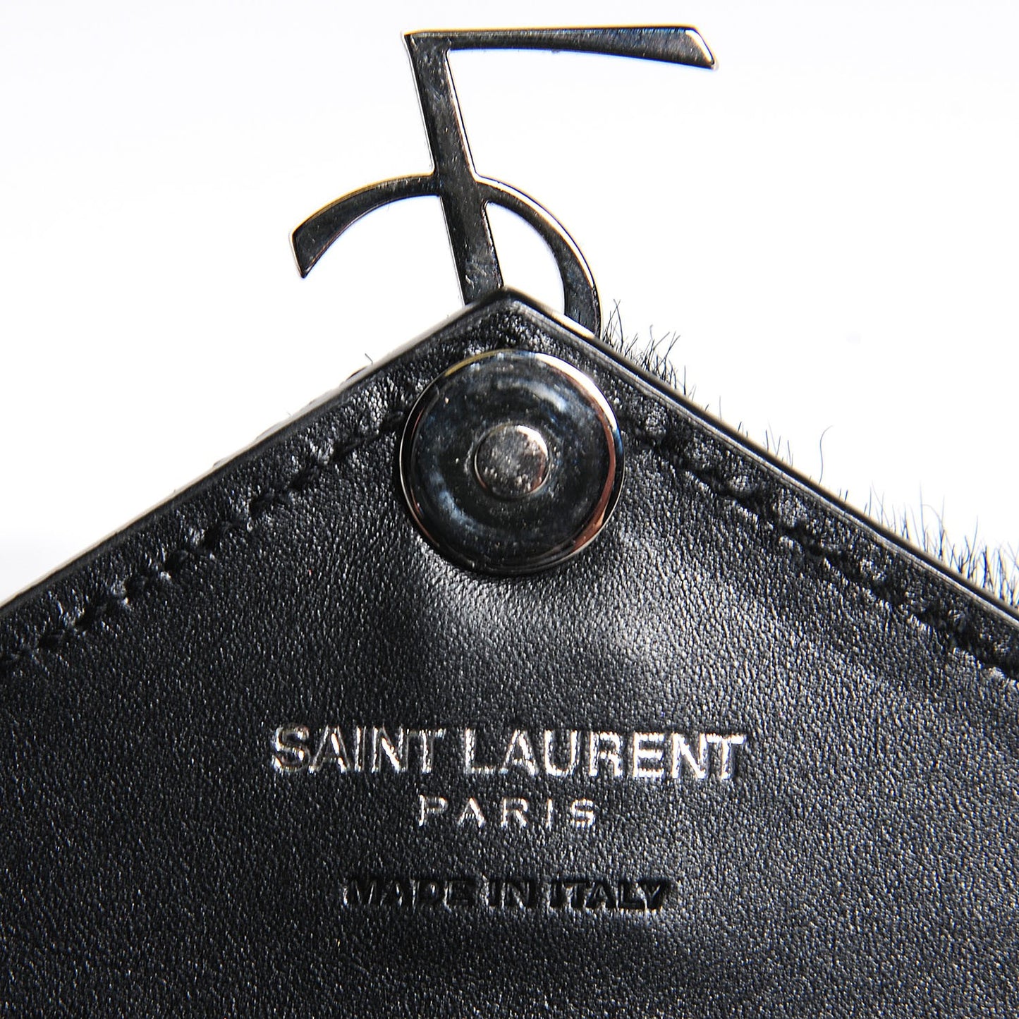 Calfskin Pony Hair Mini Candy Crossbody Black