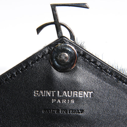 Saint Laurent Calfskin Pony Hair Mini Candy Crossbody Black 6 of 8