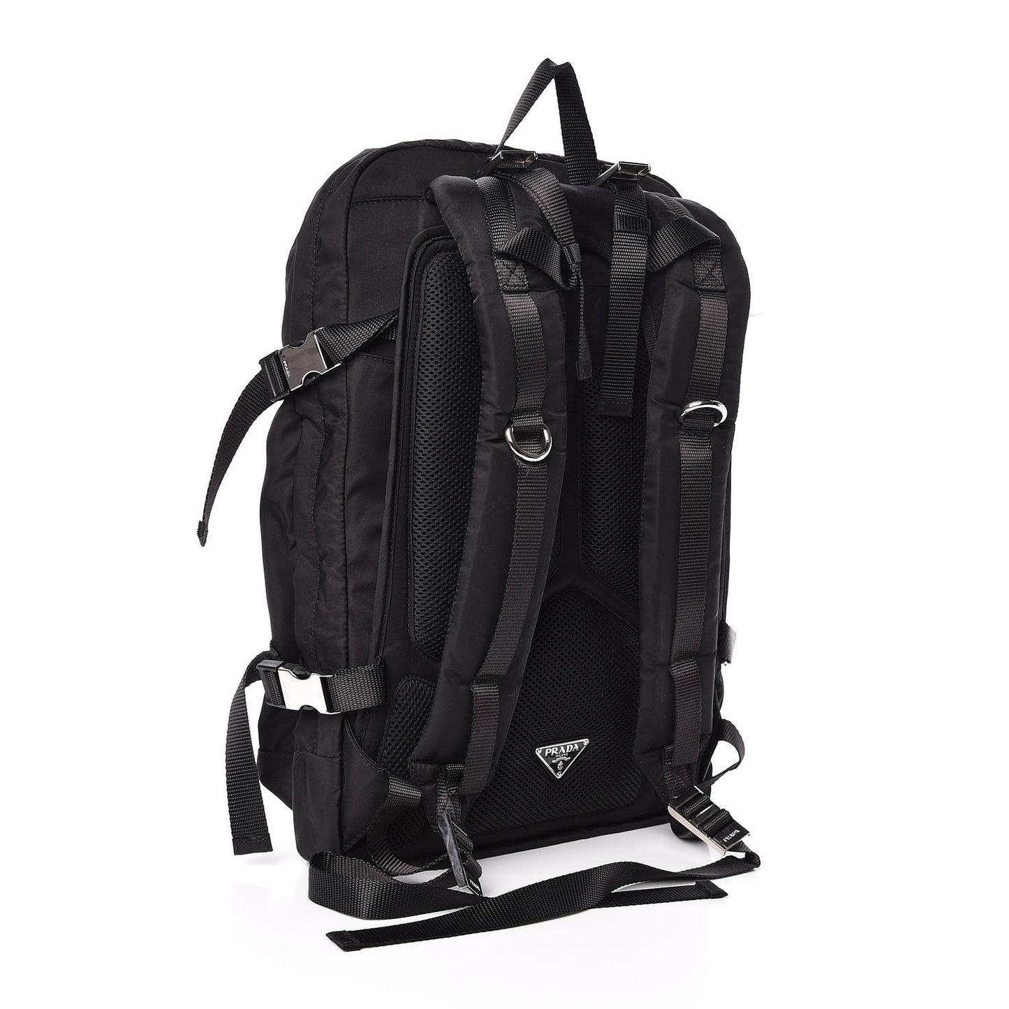 Nylon Montagna Compression Backpack Black