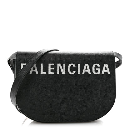Balenciaga Signature Grained Calfskin Logo S Ville Day Bag Black 1 of 15
