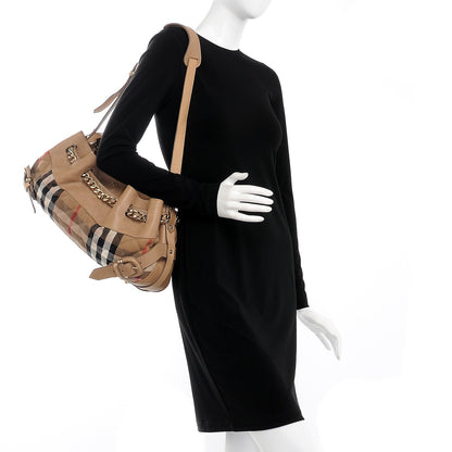 Burberry Grainy Calfskin House Check Margaret Bag Light Nude 2 of 10