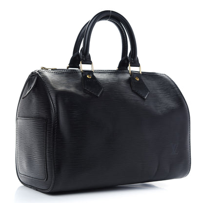 Louis Vuitton Epi Speedy 25 Black 3 of 11