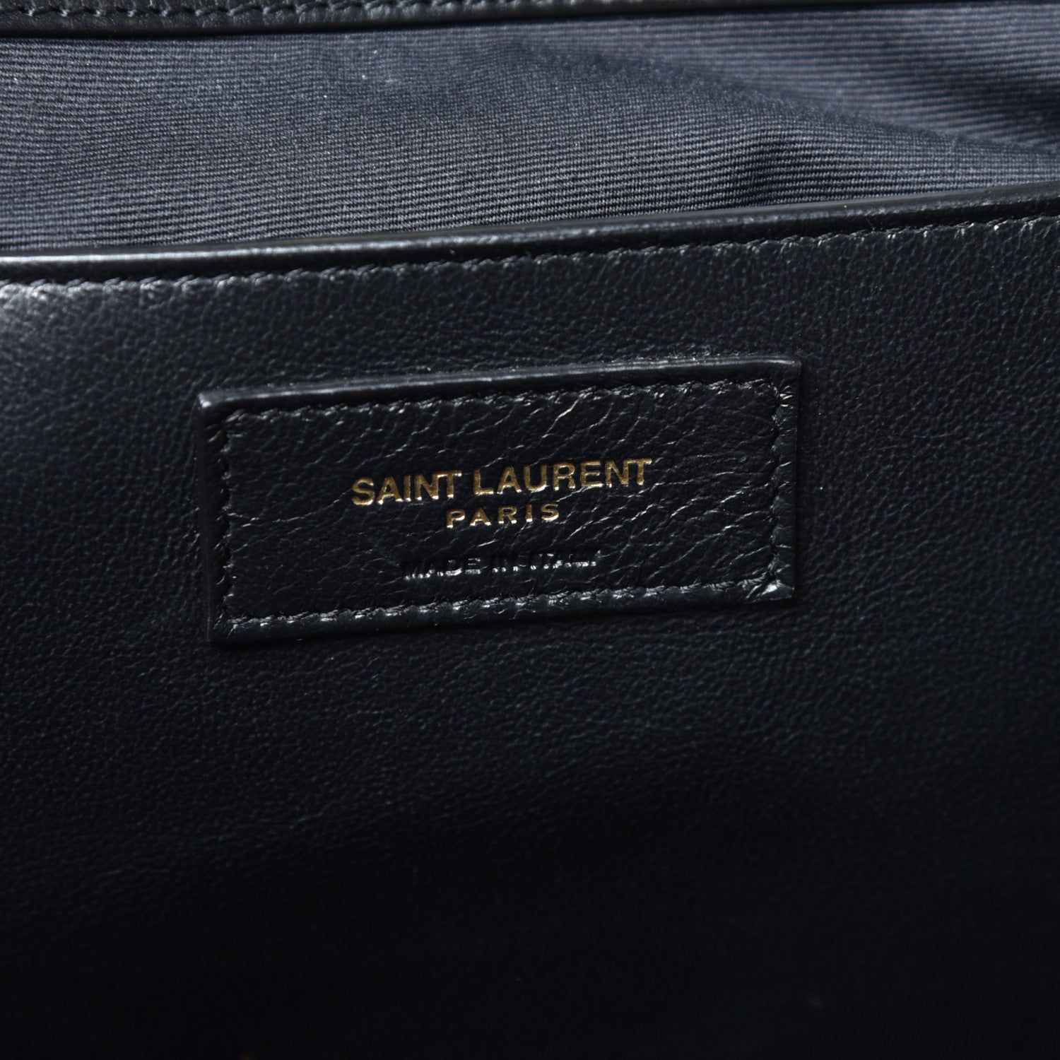Saint Laurent Calfskin Raffia Medium Shopper Tote Black 6 of 9
